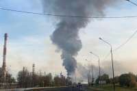 В Ярославле произошел крупный пожар на Ново-Ярославском НПЗ