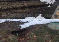 В московском парке со снегом “растаяло” благоустройство за 835 млн. рублей