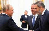 Путин провел встречу с главой МИД Турции Фиданом в Москве