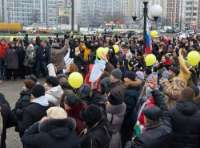 Жители Новокосино в Москве снова провели митинг против строительства апарт-отеля