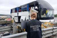 В Интернете появилось видео ДТП с автобусом в Тульской области