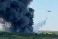 Стражи порядка закрыли дороги из-за большого возгорания в Ростове