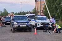 В Красноярском крае водитель открыл огонь по сотрудникам ДПС из ракетницы