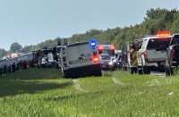 Туристический автобус перевернулся в Нью-Йорке: имеются жертвы