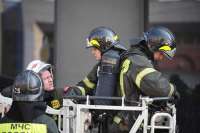 На территории бывшего завода «Синь России» в Гжели случился крупный пожар