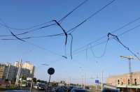 В Москве провода упали на грузовик и вызвали пожар, в результате которого есть пострадавшие