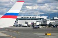 Самолёт, с Путиным на борту, готовится приземлиться в Анкоридже, Аляска